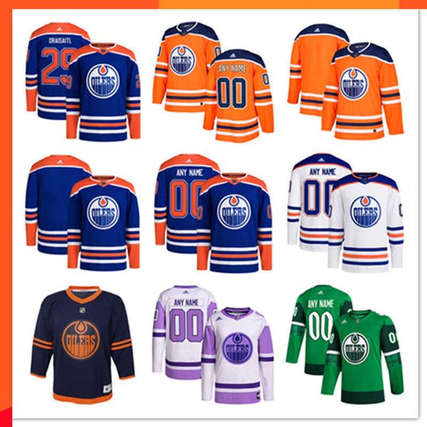 

edmonton custom oilers hockey jerseys 72 nick bjugstad 2 evan bouchard 36 jack campbell 5 cody ceci 29 leon draisaitl 14 mattias ekholm 37 w, Black;red