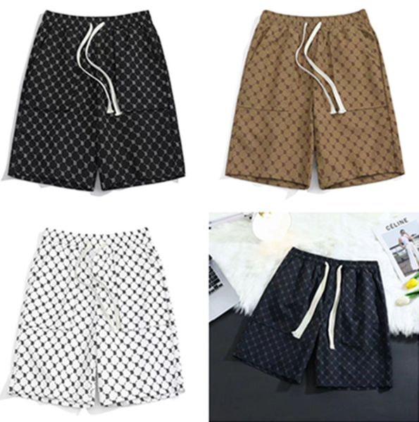 

men's shorts summer fashion outdoor sports cotton letter medium pants casual pants, White;black