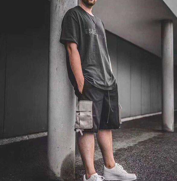

designer men's t-shirts luxury tees fashion essentiel shirts womens essent short sleeve hip hop streetwear, White;black