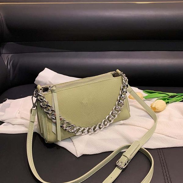 

new crossbody bag fashion wallet double shoulder chain handbag crossbody bag leather small square bag designer handbag women's wallet