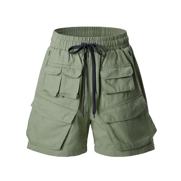 

multi-pockets cargo shorts for men straight baggy casual five point pants oversize short