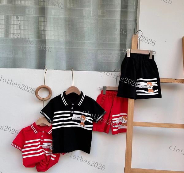 

kids clothing sets boys girls tracksuits suit letters print 2pcs designer t-shirt short pants suits chidlren casual sport clothes brand red, White