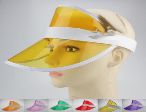 

neon rave sun shade retro party cap plastic visor sun hat rave festival fancy dress poker headband4166614, Blue;gray