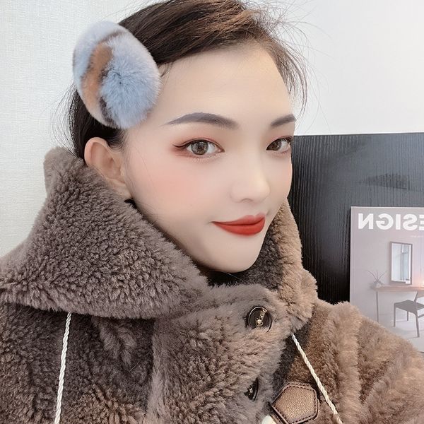 

11cm women's ladies real rabbit fur hair clip hair claw hair pin large bobby pin, Silver