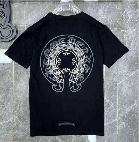 

2023mens classic t shirt heart fashion ch brand letter sanskrit cross pattern sweater t-shirts designers chromes pullover cotton tshirts 1s, White;black