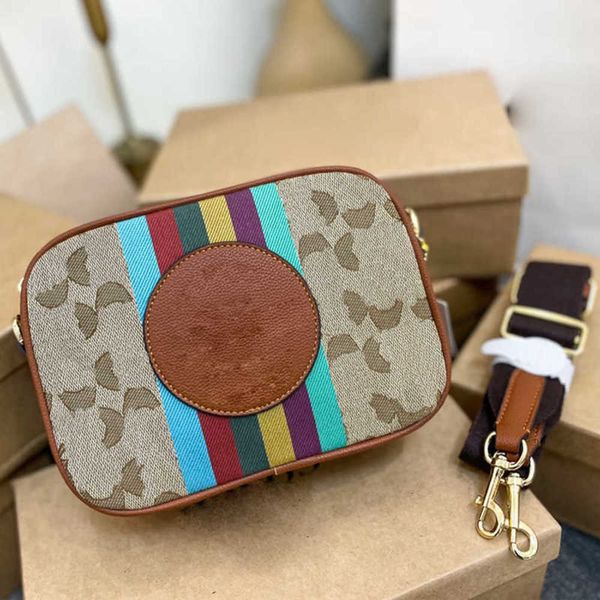 

camera bag shoulder leather crossbody designer s for women vintage color matching snapsluxurys hands lady cross body purse 230424