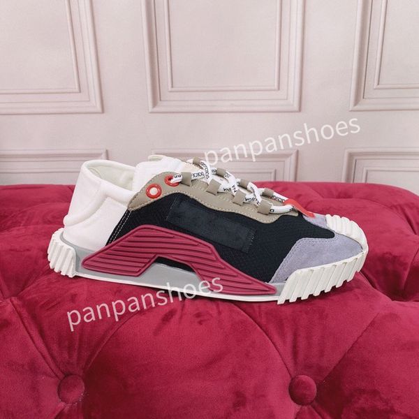 

brand casual shoes women men designer leather lace-up sneaker fashion lady flat running letters shoes platform gym sneakers2023, Black