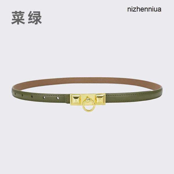 

hermm luxury belt h family belt women s leather buckle simple versatile decoration with suit pants jeans cool ins style 1q9y, Silver