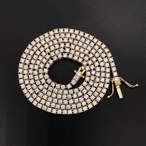 

wholesale factory price iced out aaaaaa cz zircon s925 solid silver mens tennis chain 4mm tennis chain