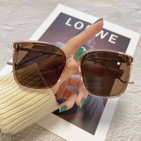 

Fashion designer Gentle monster cool sunglasses GM Sunglasses Women's advanced sense ins 2022 new men's large frame Tan anti UV fashion net red glasses