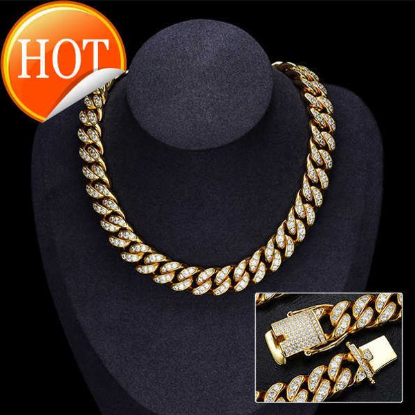 

jn52 wholesale hip hop jewelry miami cuban chain 15mm width 24 inch custom 14k gold silver necklace moissanite cuban link chain
