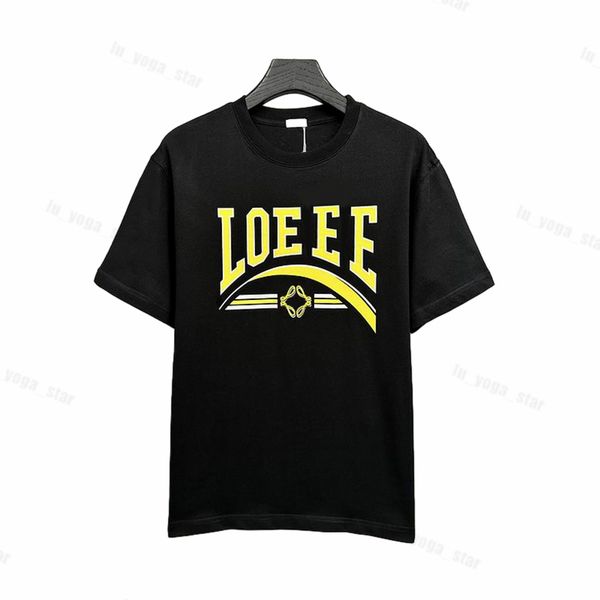 

shirts tshirts designers fashion mens t women t-shirts loewe tees man s casual chest letter shirt luxury clothing short sleeve clothes olmr, White;black