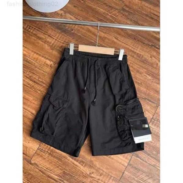 

men's pants mens shorts stones island designers cargo badge patches summer sweatpants sports trouser 2023ss big pocket overalls trouser, White;black