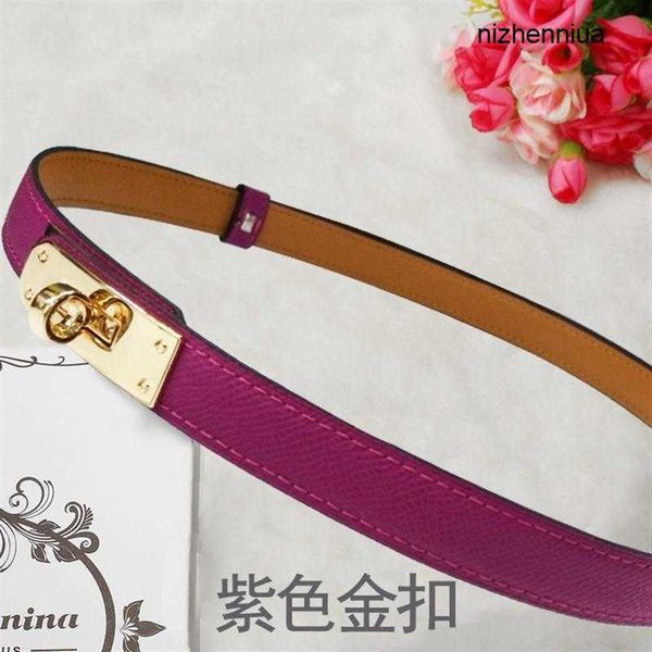 

hermm luxury belt h family genuine leather slim belt women s lock button coat summer decoration with dress waist closure versatile 31r5, Silver