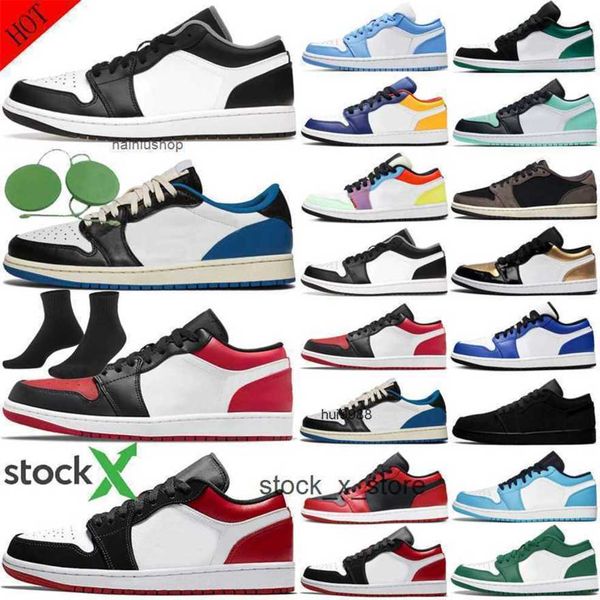 

basketball shoes sneakers sports shoe black grey bred toe panda fragment team red 2022 low 1 dunks jordens 1s cactus mocha jumpman men women