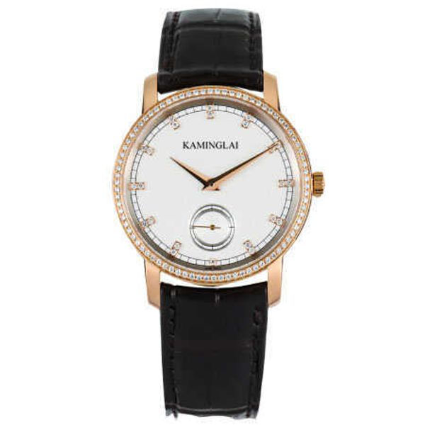 

lai tinss men's wristwatch mechanical kaming watches inherited vacheroes constan ring rose gold classic simple elegant and noble manual, Slivery;brown