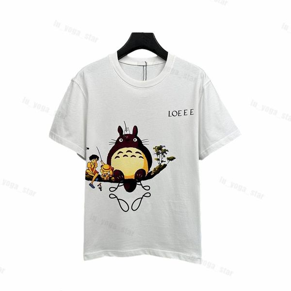 

designers fashion mens t shirts tshirts women t-shirts loewe tees man s casual chest letter shirt luxury clothing short sleeve clothes 2qma, White;black