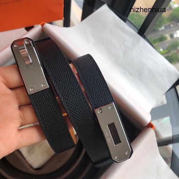 

hermm luxury belt high edition waistband h home retractable belt lock buckle waist fashion palm pattern factory goods pi6n, Silver