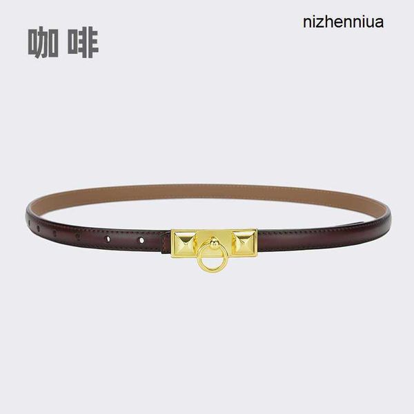 

hermm luxury belt h family belt women s leather buckle simple versatile decoration with suit pants jeans cool ins style z9z9, Silver