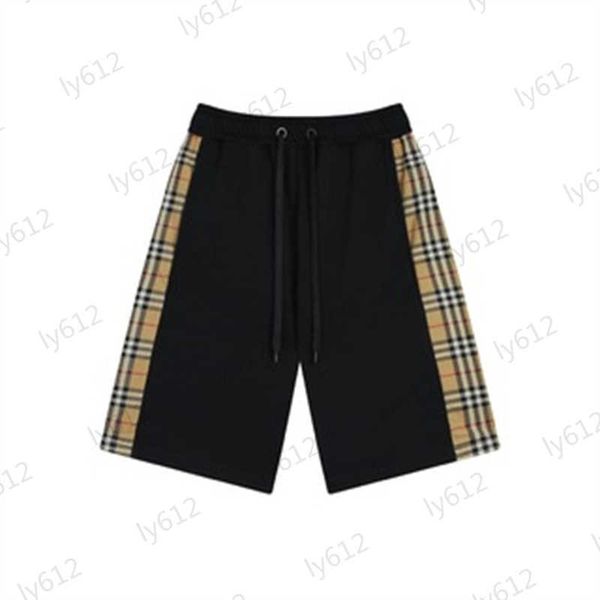 

mens shorts designer spring summer black fashion casual classic luxury plaid embroidery brand letter logo sports shorts male streetwears clo, White;black