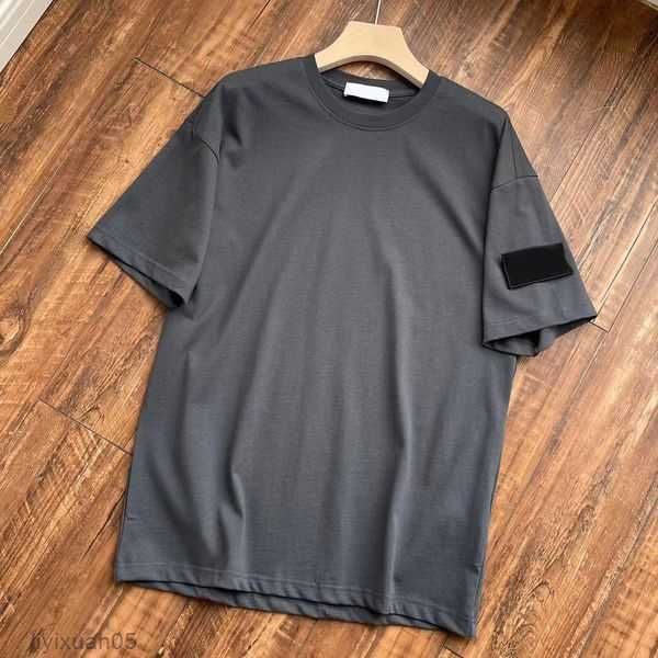 

men's t-shirts mens solid color designers shirt men high street loose stone womens women american classic armband 10 6gsp, White;black