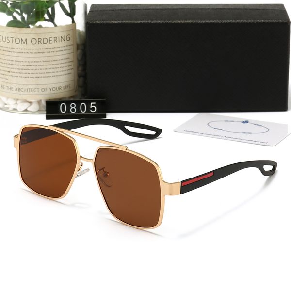 

brand name men's sunglasses classic metal box pop women's retro avant garde outdoor uv 400 protective sunglasses0805, White;black