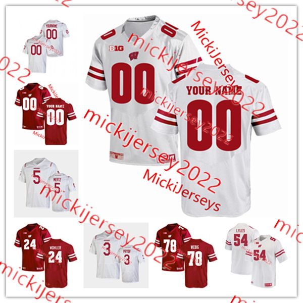 

tanner mordecai nick evers wisconsin football jersey braedyn locke pat harder 90 erasmus james 84 lance kendricks gabe carimidagger montee b, Black