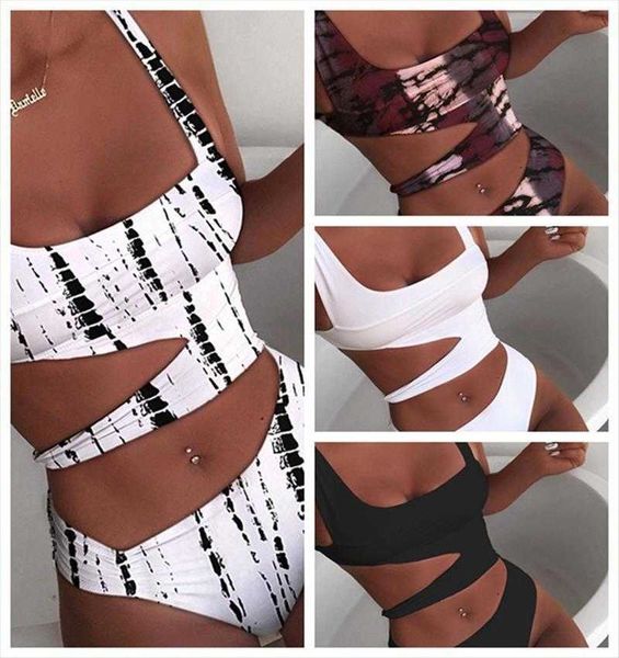

arrival swimwear siamese pure color slimming bikini for women, White;black