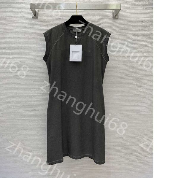 

23ss womens designer clothing summer dresses women dress chest towel velvet embroidery logo straight casual all-match short-sleeved dress wo, Black;gray