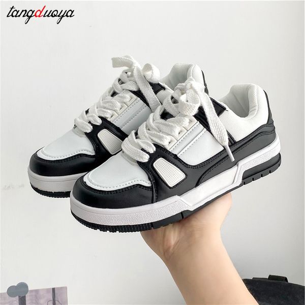 

brandsneakersflatlaceupgraffitidesignhighulcanizedshoescasualoutdoorcomfortrunningnewspringzapatosdemujer, Black
