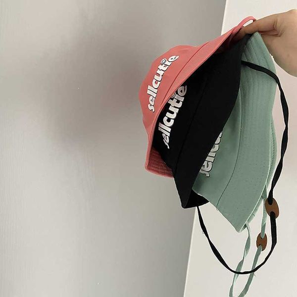 

stingy brim hats baby girls hats spring summer panama letter boys fisherman hat baby sun hat outdoor bucket cap j230505, Blue;gray