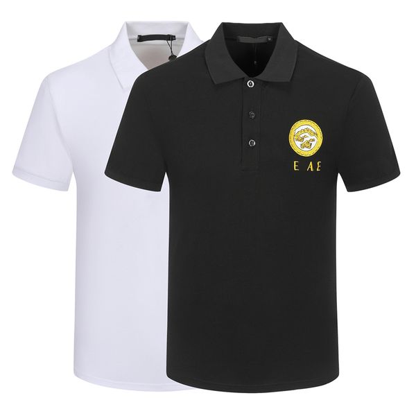 

2023 designer fashion business clothing polo hugos logo embroidered collar details short sleeve polo shirt men's multi-color multi-colo, White;black