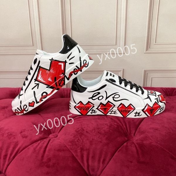 

brand designer womens casual shoes white black sneakers leather trainer printed platform trainers shoes2023