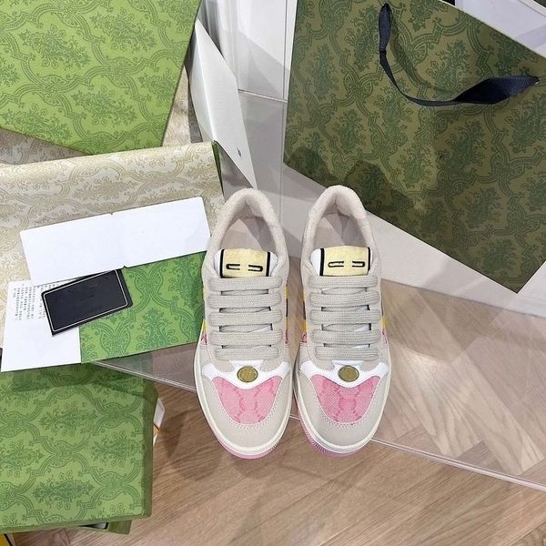 

designer crystal screener sneakers new casual shoe multicolor women green and orange vintage webbing stripe low real leather shoes a4, Black