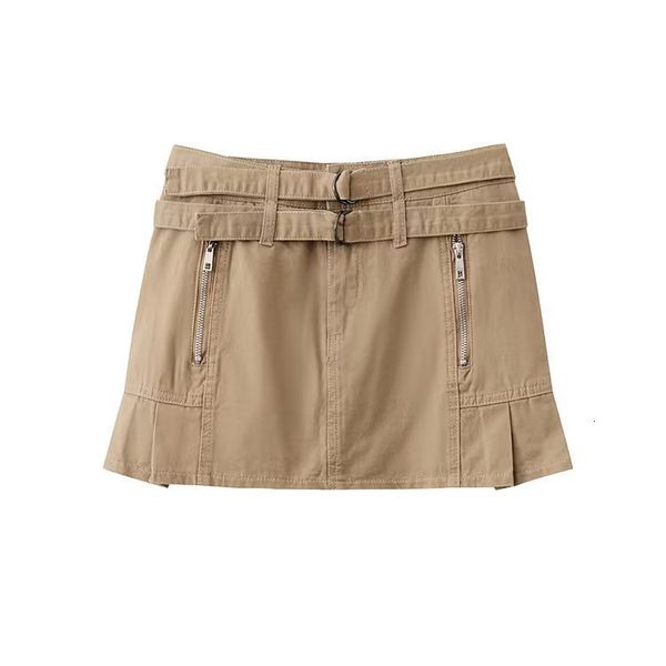 

skirts 02 spring summer women female polyester brand skirt 230506, Black