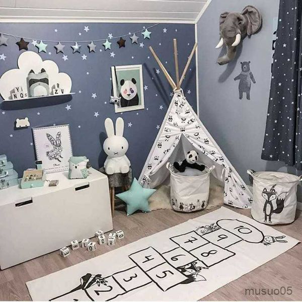 

mats game nordic baby hopscotch soft crawling rugs kids activity play gym mats room decoration floor carpet