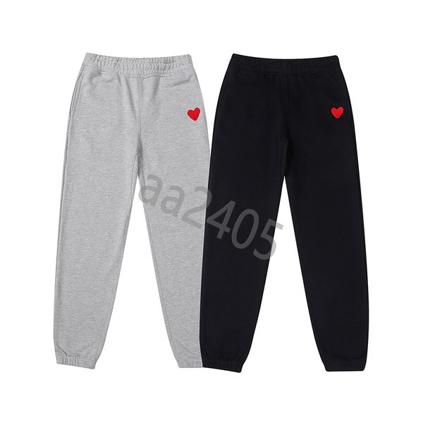 

men's pants winter new letter jacquard knit trousers men women oversize pants, Black