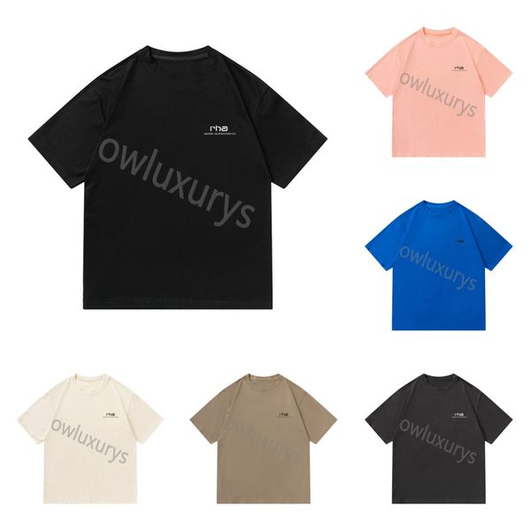 

mens designer t shirt round neck t-shirt quality short-sleeved fashion men and women short t-shirt couple models 100% cotton luxury men hip, White;black