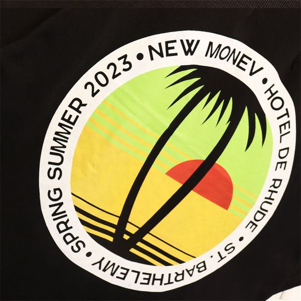 

graphic tee designer shirt rhude tshirt mens t shirt rhude designer shirts oversized beach summer clothes short seelve casual outdoor hip ho, White;black