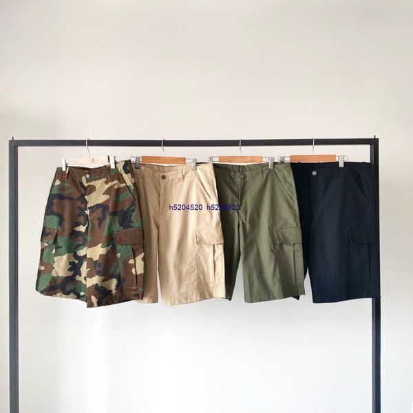 

2023 summer new men's shorts fashion tooling brand carhart military style classic workwear workwear five point middle pants ins camo zb, White;black