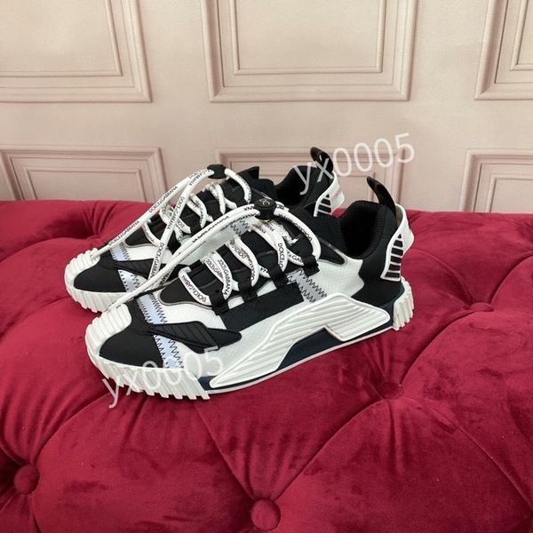 

new brand designer casual shoes white black sneakers leather trainer printed platform trainers shoes