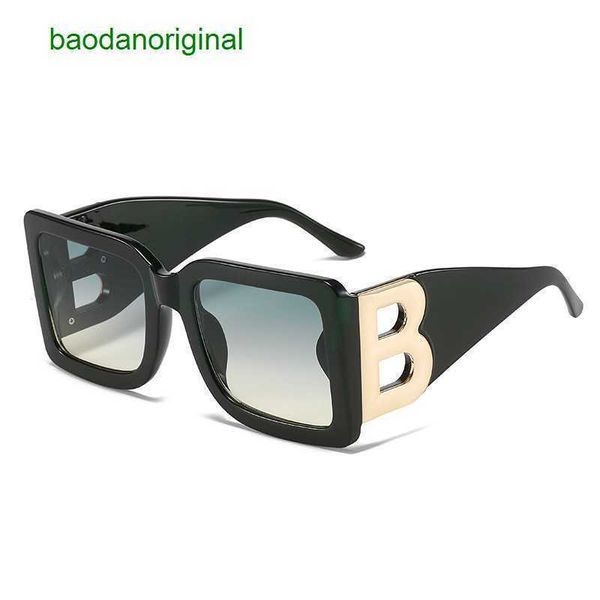 

burbrerys designer sunglasses trendy new large frame square sunglasses bleg personalized street pbetteros women's concave shape sun sha, White;black
