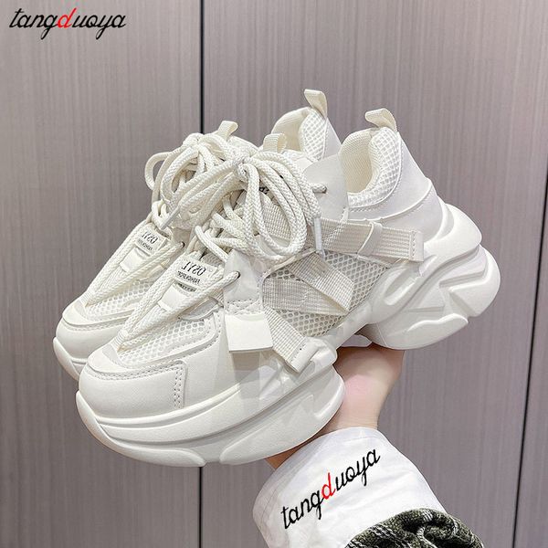 

whiteshoesplatformwomenshoes2023designersneakersfashionoutdoorcausallaceupshoesfemalebreathableladiesfootwear, Black