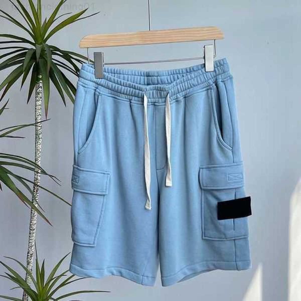 

men's shorts mens designer shorts pockets work five-piece pants stones island womens summer sweat multi-function thigh short casual loo, White;black