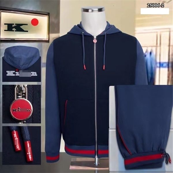 

men's tracksuits billionaire oechsli sportswear set men cotton fashion sports zipper hooded embroidery outdoors casual big size -4xl 2, Gray