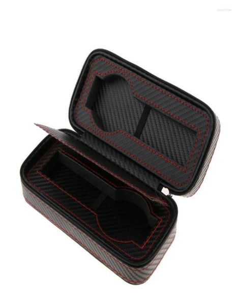 

watch boxes storage case zipper wristwatch box organizer for travel1736442, Black;blue