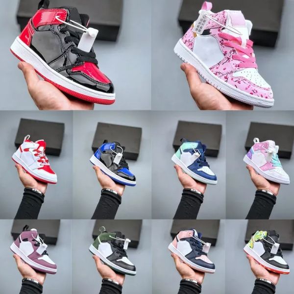 

bicycle shoes kids shoes jumpman 1s boys basketball 1 shoe children black mid high sneaker chicago designer scotts blue trainers baby