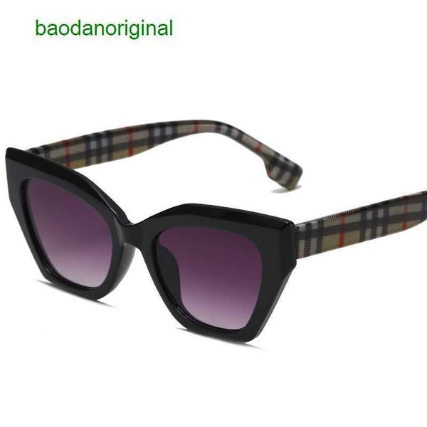 

burbrerys designer sunglasses xinbeiyi's new same cat eye glasses small frame sunglasses ins popular online show trend 657v, White;black