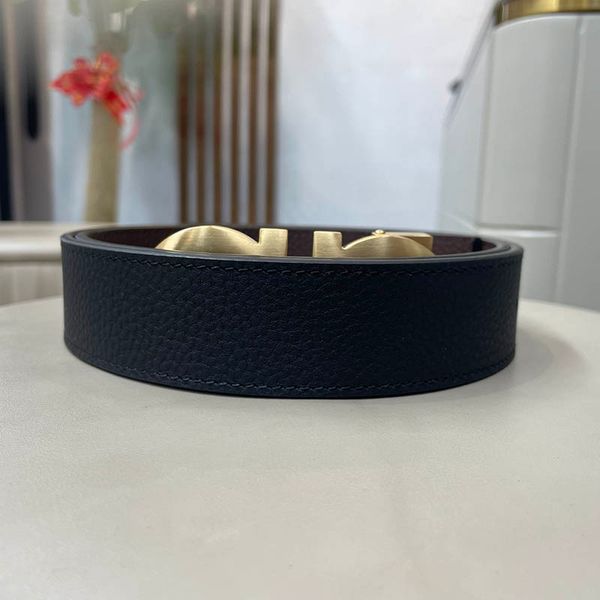 

fashion smooth buckle belt retro design waist belts for men width 3.5cm 100cm-125cm with box fashion classic men designer belts, Black;brown