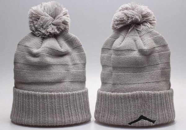 

2022 beanies winter teams beanie knitted hats sports baseball football basketball caps women men pom h22568554, Blue;gray